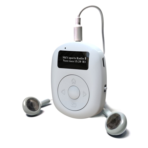 Bärbar OLED-skärm Clip-on Utomhussporter Bluetooth-kompatibel Handsfree DAB Digitalradio Mini Fickradio