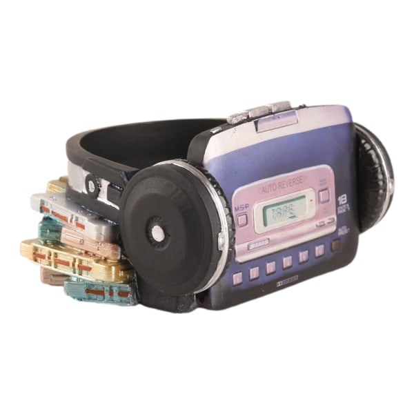 Grace Vintage Walkman-formet urtepotte, egnet til sukkulenter, mosser, urter, kan bruges indendørs eller udendørs, elegant