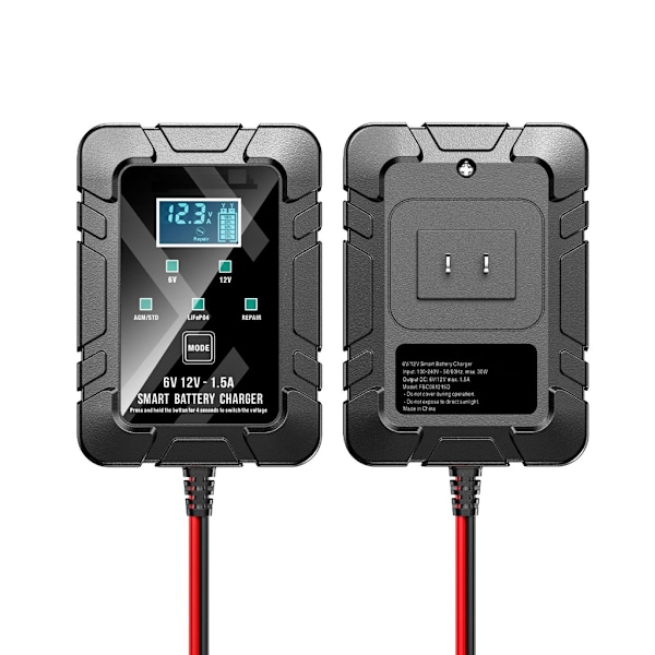 Automatisk 6V 12V Batterivedligeholder til Biler Motorcykler RV'er med Hurtig Opladning