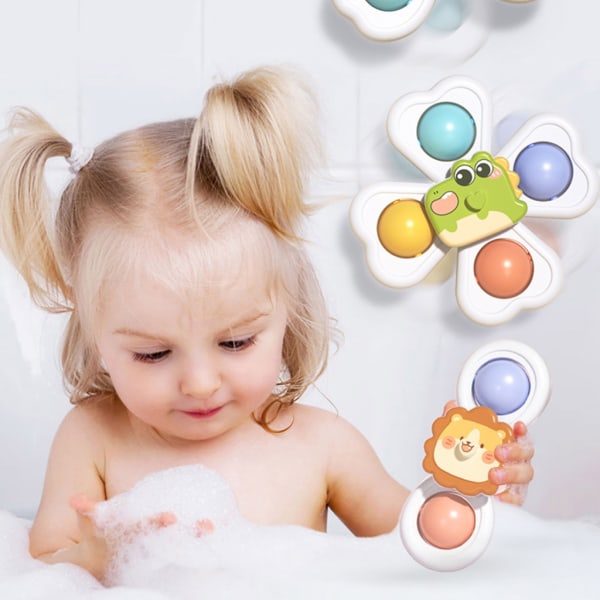 Barn Blomsugare Spinnerleksak Söt roterande leksak Flerbruks tecknad baby för barn Födelsedagspresenter