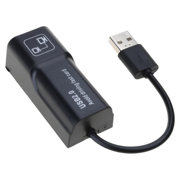 USB til Ethernet-adapter USB 2.0 til 10/100mbps LAN Nettverksadapter Ethernet