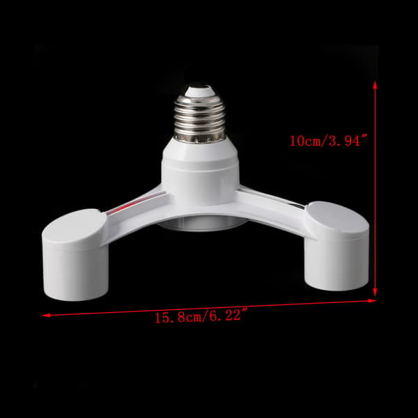 E27 Lyspære Adapter E27 LED Pære Lampeholder Lampe Pære Base PC Tekstur