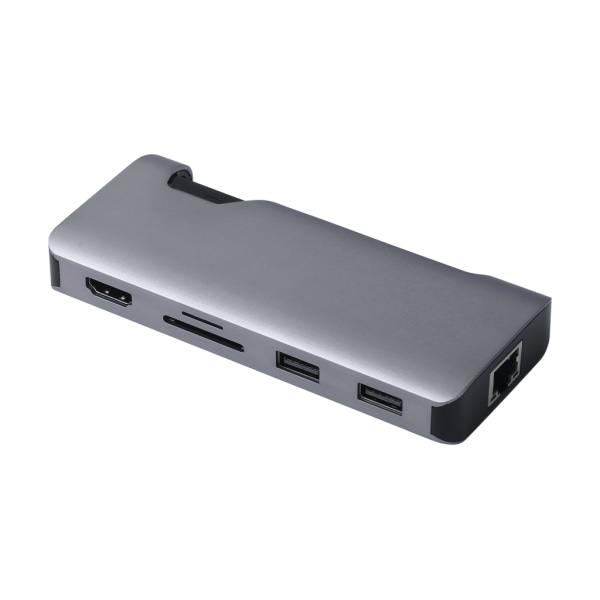 7-i-1 USB C HUB Typ C till Multi USB 3.0 HUB HDMI-kompatibel adapterdocka för bärbar dator mobiltelefon USB-C RJ45 Splitter