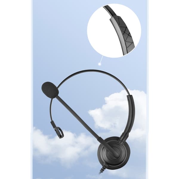 Ergonomisk USB Enkeltøre Headset Mikrofon for Sømløs Kommunikasjon