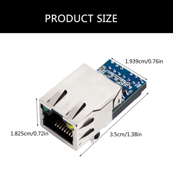 Industriell UART til Ethernet-konvertermodul for UDP-dataoverføring