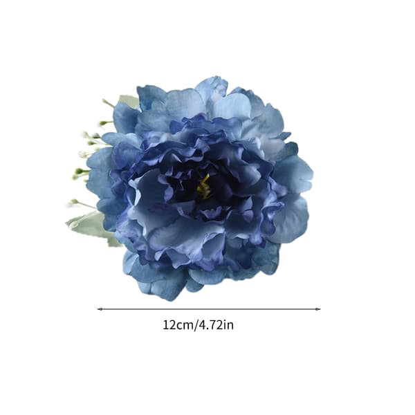 2-pack eleganta gardinhållare konstgjord blomma dekorativa repbindningsklämmor White