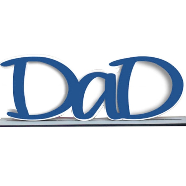 Træ Far Papa Billedramme DIY Hjem Skrivebordsdekoration Fars Dags Gave