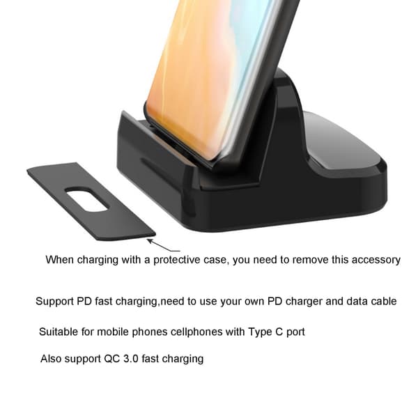 Type C Laddningsdocka USB Type-C Laddningsdocka Laddningsstation