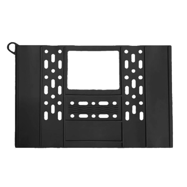 Halkfri Vattenavrinning Multifunktionell Vikbar Diskbänksöverdrag Silikon Diskbänks Makeup Pad Tvättboll Diskbänks Pad Förlängd Yta