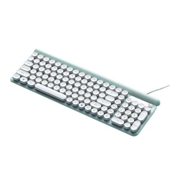 Trådbundet L3 Gamingtangentbord med multimediakontrollratt, 102 tysta tangenter för PC Laptop Stationär Datortangentbord 3 färger