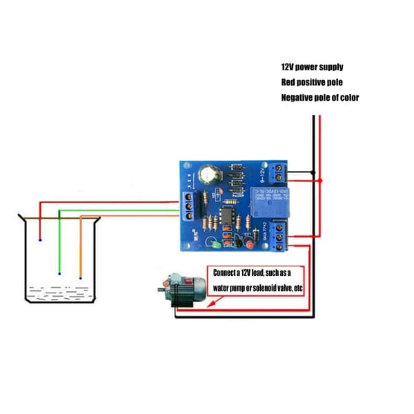 Væskeniveaukontrolkort 60 mm ABS-hus til pumpeautomatisering DIY