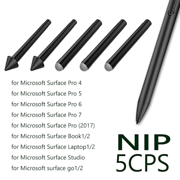 Sensitive Pen Refill Fine Nib Surface Pen Tips för SurfacePro4 / 5 / 6 / 7 Pen