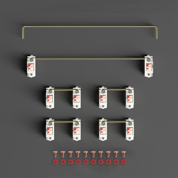 EQUALZ V3 Stabilisatorer Switches Skrue-i Mekanisk Tastatur Gamer DIY Custom Satellit Akse Belagt PCB Monteret Præ-smurt
