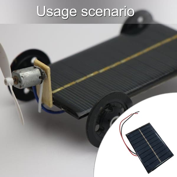 Mini solcellepanelmodul 6V med kabel polysilisium for utendørs hagelampe