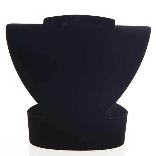 Sammetshalsband Kedja Smycken Byst Display Hållare Halsband Display Skyltdocka Avtagbar Smycken Byst Stand Black S