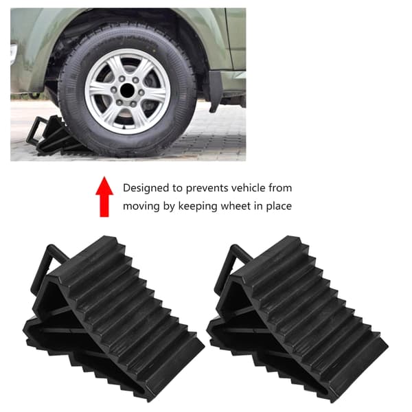 1 Par Hjulklosser Solid Plast Hjulkloss for Campingvogner Bobiler RV-er