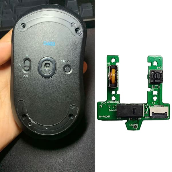 Mus Scrollhjulskort Erbjuder Exakt Scrollning för G603 Effektiv