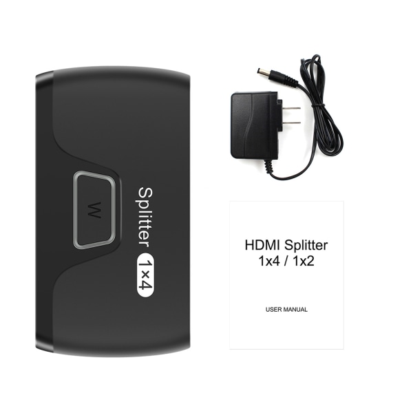 HDMI-kompatibel Switch 1 in 4 Ut Switch Väljare 4K 30Hz Stöder HDCP1080P för HDTV /5 Spelkonsoler PC