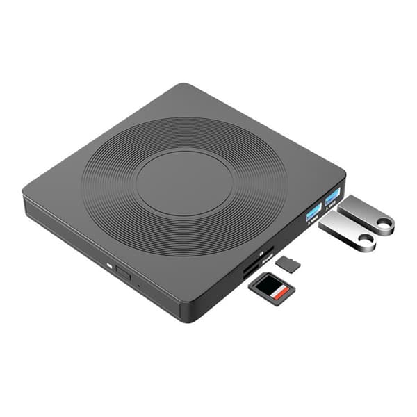 USB Power Disc Writer Reader Slim Ekstern stasjon for bærbar PC