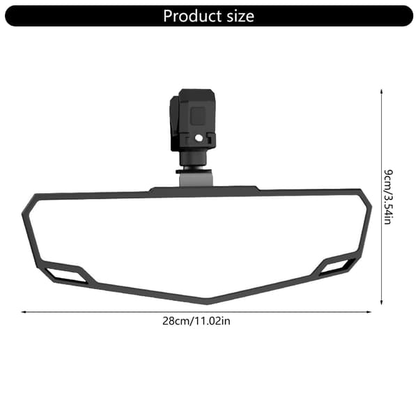 Justerbart UTV Sidespeil Glass Universelt 1.5“-2“ Rullestang