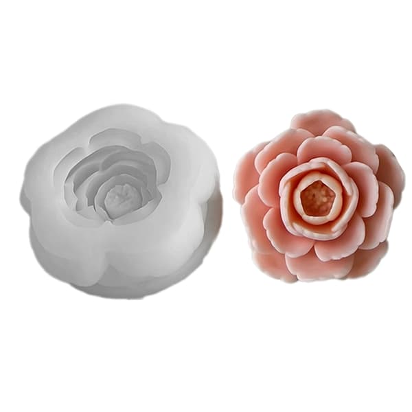 DIY Silikonform för att göra blomaromaterapi ljus Unikt doftljus