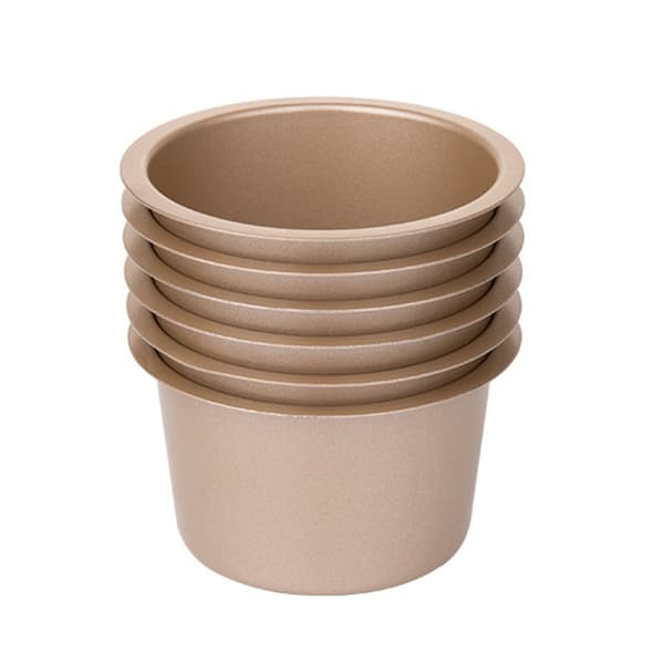 6 stk. Professionel Cupcake Form Varmebestandig Muffin Form Nonstick Bageform