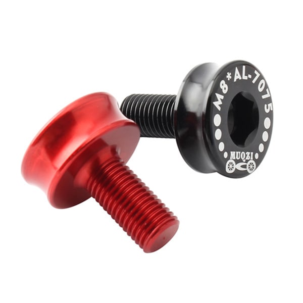 Cykel Bottenfäste Axel Vev Cykel 8 mm insex för Nyckelarm Skruvaxel Fästbultar Vev Aluminiumlegering Cykeldelar Red