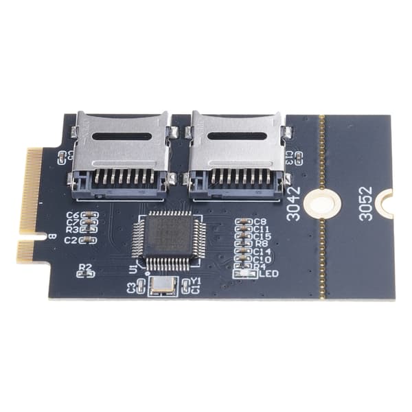 Dobbeltkort til NGFF M.2 Key B-adapter (Støtter USB-buss, ikke buss)