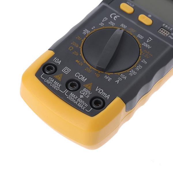 Bärbar digital multimeter Bakgrundsbelysning AC/för DC Amperemeter Voltmeter Ohm Tester Mätare A830L Handhållen LCD Multimetro Spänning