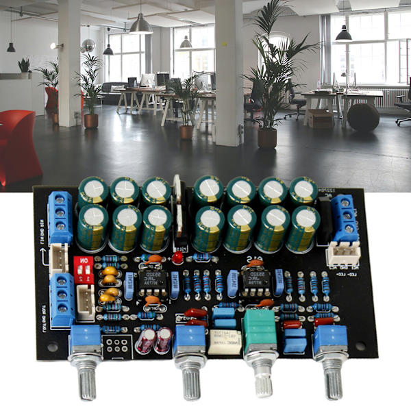 JJRC5532 OP AMP Preamp Amplifier Tone Board Diskant Mellanbas Volymkontrollton