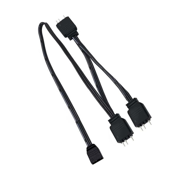 ARGB 1 Hona till 3 Hane 3-Pin ARGB Splitterkabel för PC Datorchassi