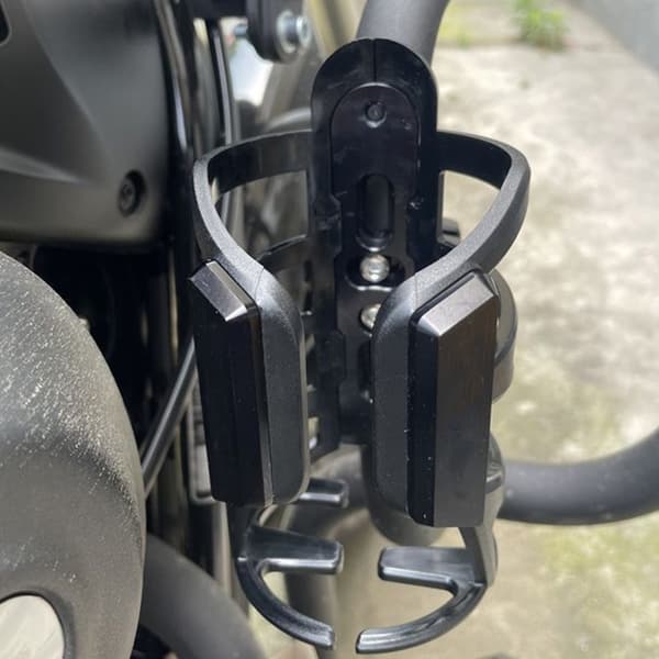 Starkt Motorcykelbehållarfäste Standard 55 85mm Snabbmontering Silver