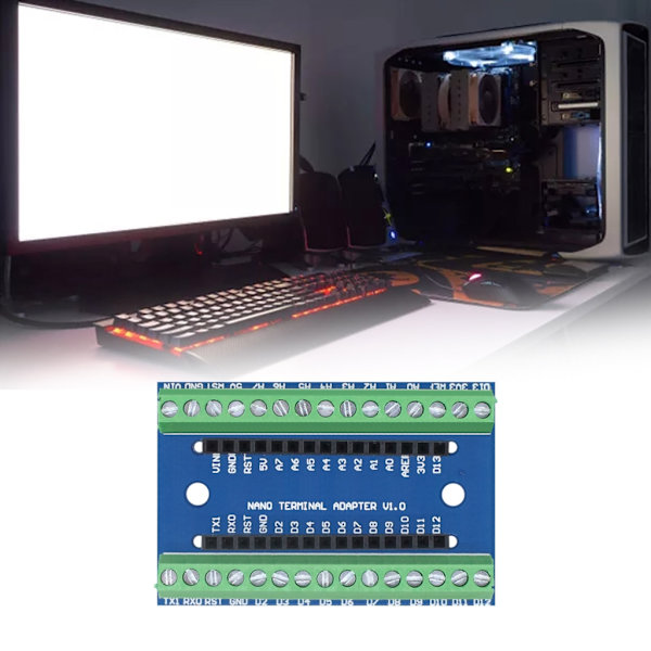 3st Nano V1.0 3.0 Controller Terminal Adapter Expansion Board IO Shield Enkel förlängningsplatta för ManoATMEGA328P