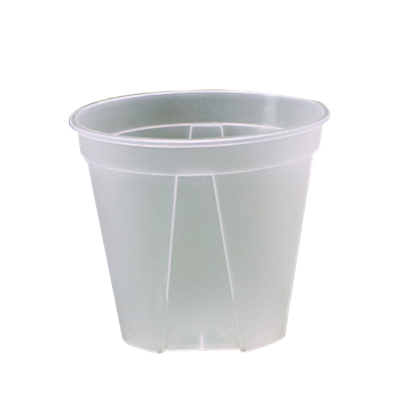 Självbevattnande plastblomkruka för trädgården, transparent rotkontrollerad planteringskruka med snyggt transparent utseende