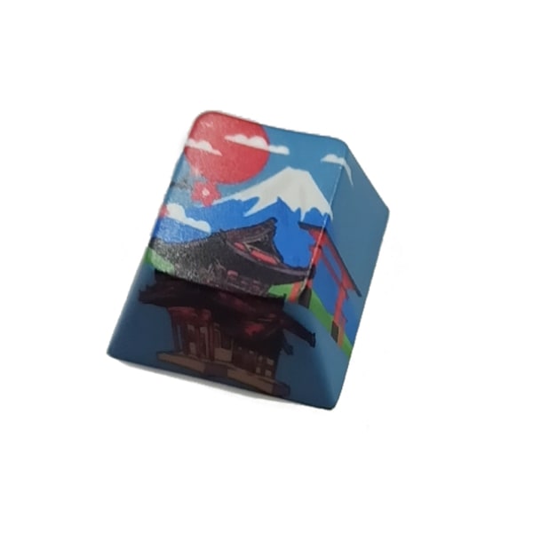 R4 Höjd Keycap Cherry Profile Dip Dye Sculpture PBT Tangentbord Tangentkapsel för mekaniskt tangentbord Etsad Fuji Keycap