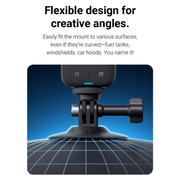 Flexibelt självhäftande fäste Stark Bas Mjuk Silikon Action Kamera Bas För 360 GO3 X3 Link GO2 ONE X2 Tillbehör