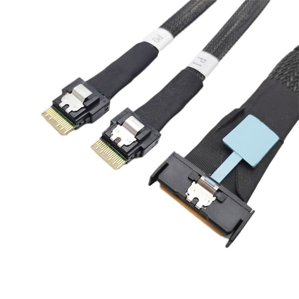 Professionel Serverkabel fra 8i til 2x SFF 8654 4i for Stabil