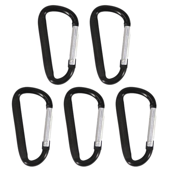 5-pack multifunktionell karbinhake lätt karbinhake nyckelringar för kvinnor