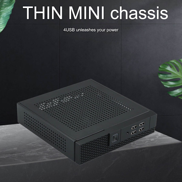 TX07 Mini ITX PC-fodral Tower HTPC Litet Chassi Speldatorfodral Server