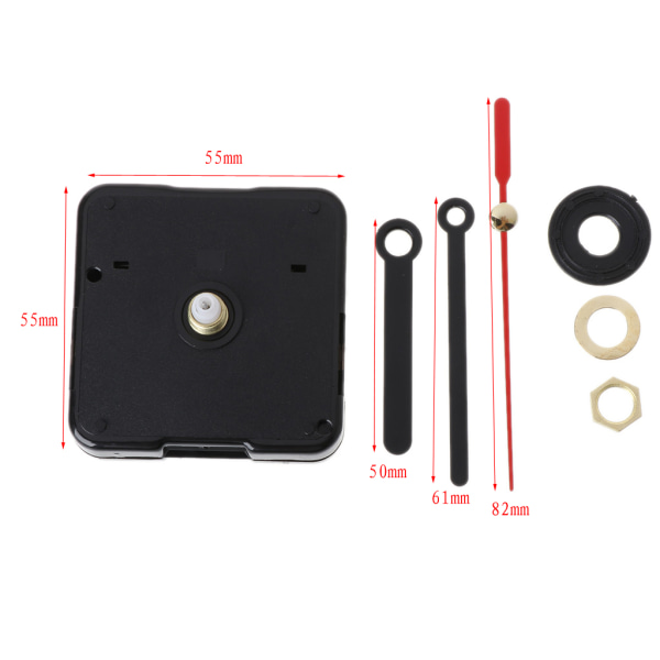 DIY Quartz Clock Movement Silent Kit Set Batteridriven mekanism för inomhus utomhus för tidsklockor användning null - 69