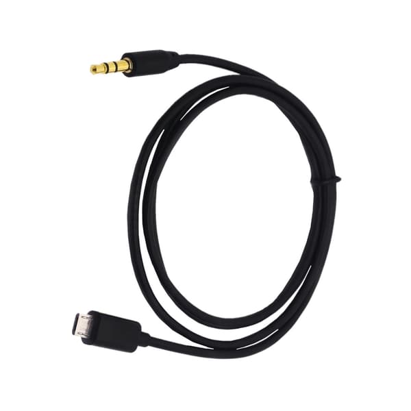Micros USB til 3,5 mm hann lydbil Aux-kabel for tilkobling til bilsystemer