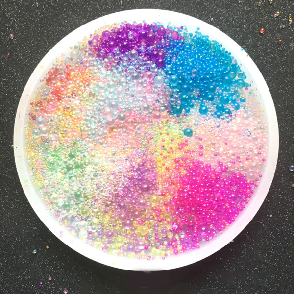 12 st/ set DIY Crystal Epoxi Filler Färg Bubblor UV Resin Lim Imitation Blister Bubble Beads Fyllningsmaterial