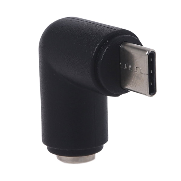 5,5x2,1 mm armbåge hona till USB c typ C haneadapter svart plastvinkeladapter armbågsadaptrar för mobiltelefon/surfplatta