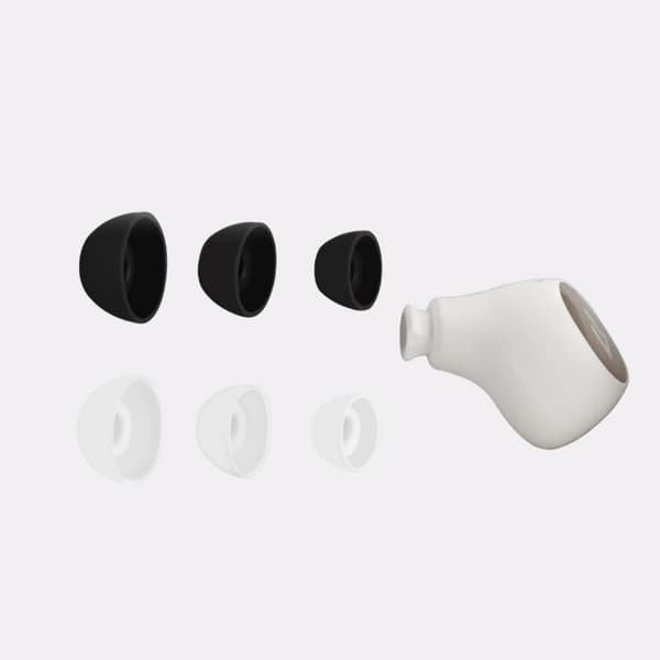 Erstatningsørepropper til ComfoBuds Mini 10 ørepropper, silikon, vaskbare White