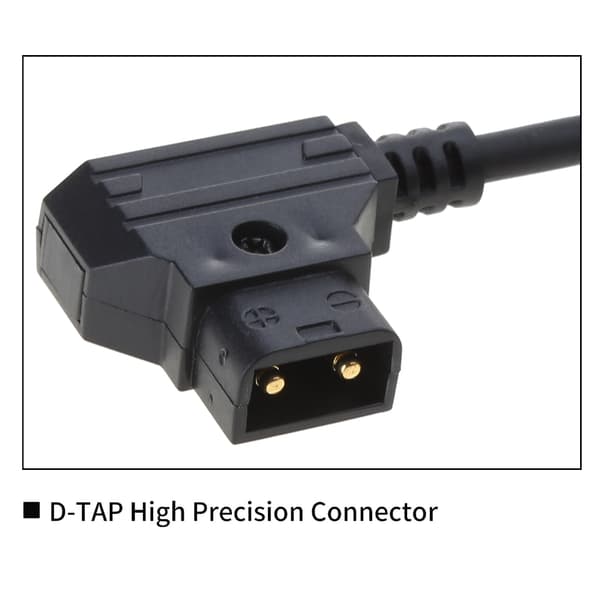 D-Tap til DC2.1/DC2.5 Kabel Låsende Strømkabel Vinkel D-Tap for Atomos
