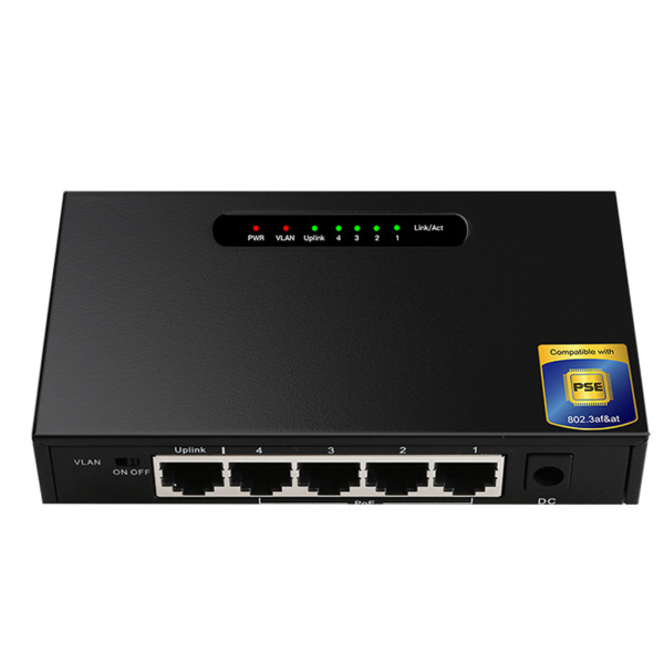 Mini 5 Portar Skrivbords 1000 Mbps Nätverk Switch Gigabit Snabb RJ45 Ethernet Switcher LAN Switching Hub Adapter Full duplex