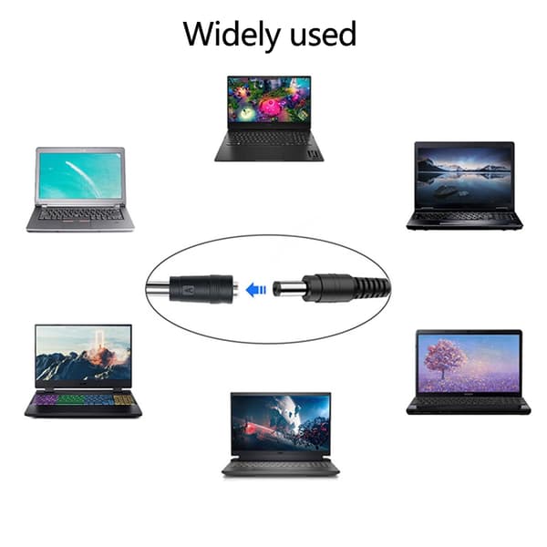 10 Tips USB C til DC5521 5.5x2.1mm Strøm Opladerkabel 200cm til Laptops