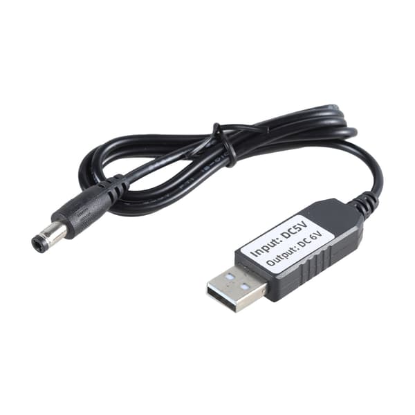 USB Strømkonverter Boost Batterieliminatorer USB 5V2A til 6V LR20 D Batteri