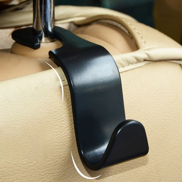 4 st Universal bilkrokar för handväskor Väskor Tyg Livsmedel Auto Nackstöd Organizer Bilrygg för säte Handväska Hängare 20 kg Björn