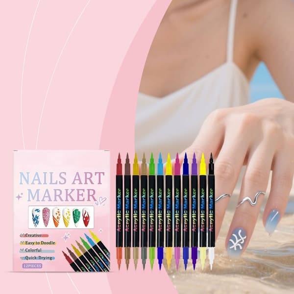 1Box Creative DIY Nail Art Tool Nail Point Graffiti Dotting Pen Simple Applicat